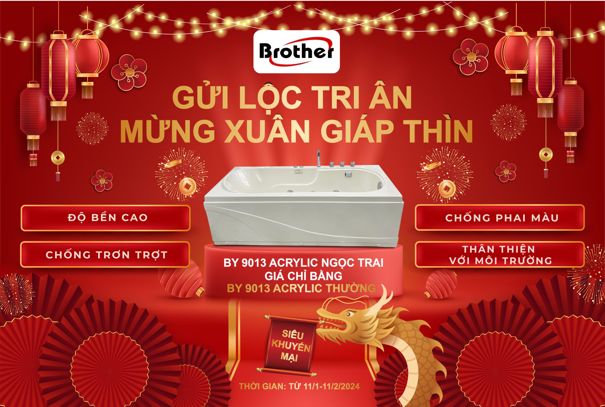 BROTHER GỬI LỘC TRI ÂN – MỪNG XUÂN GIÁP THÌN